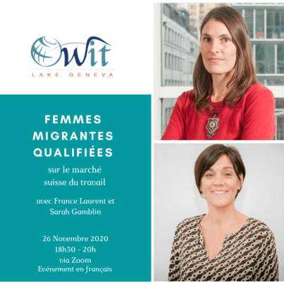 Femmes migrantes qualifiées sur le marché suisse du travail @ via zoom